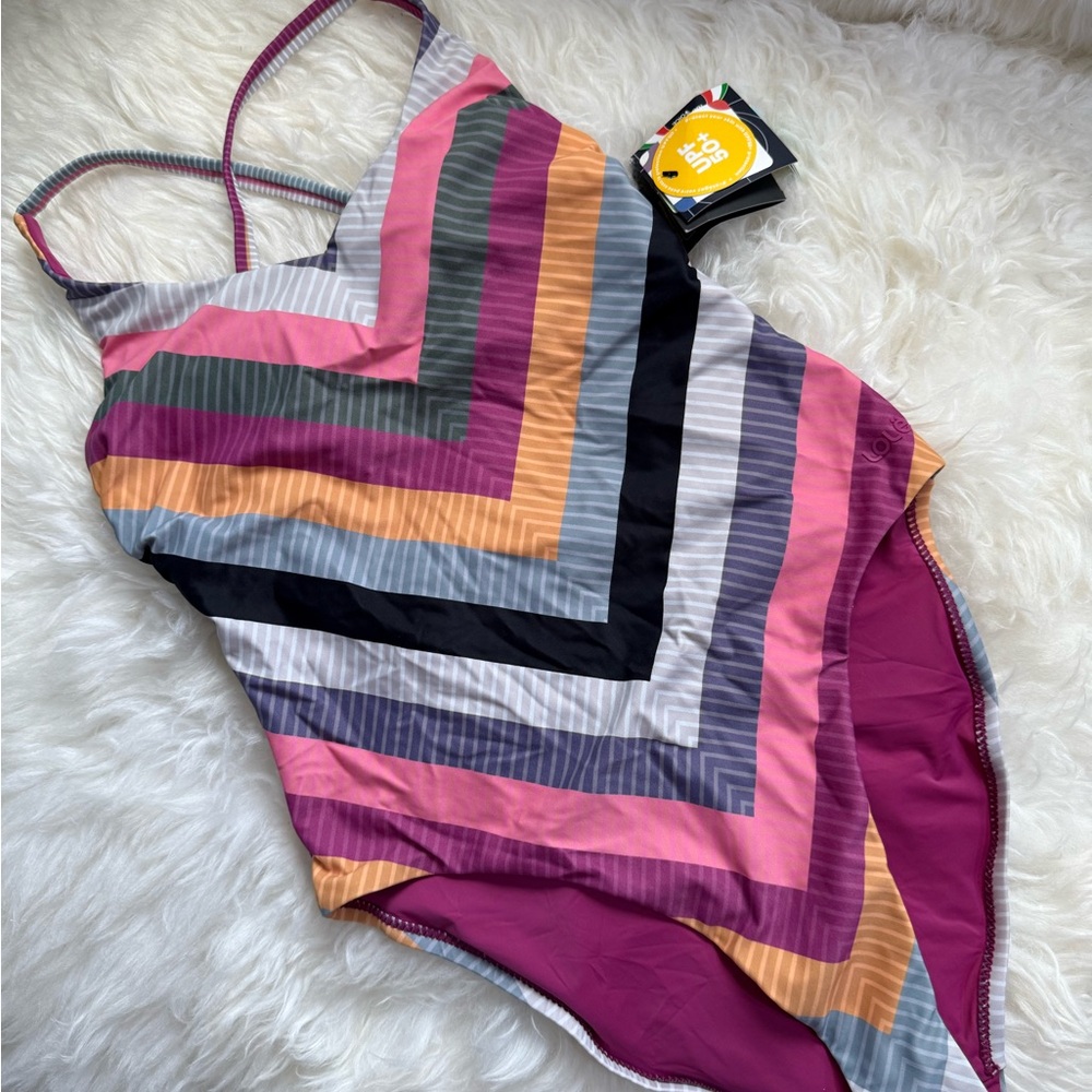 Lole Eclipse One-Piece Swimsuit with Stripes